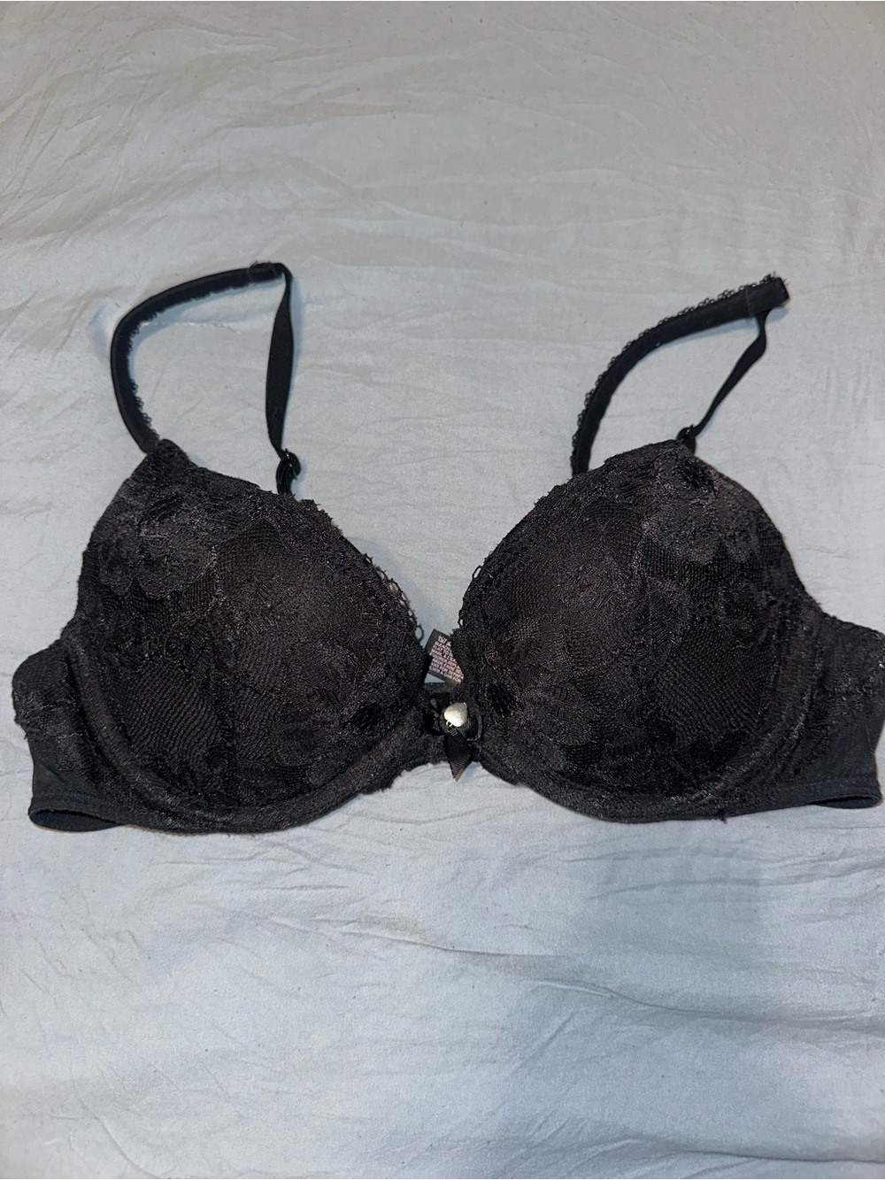 Victoria's Secret Black Lace Push-Up Bra